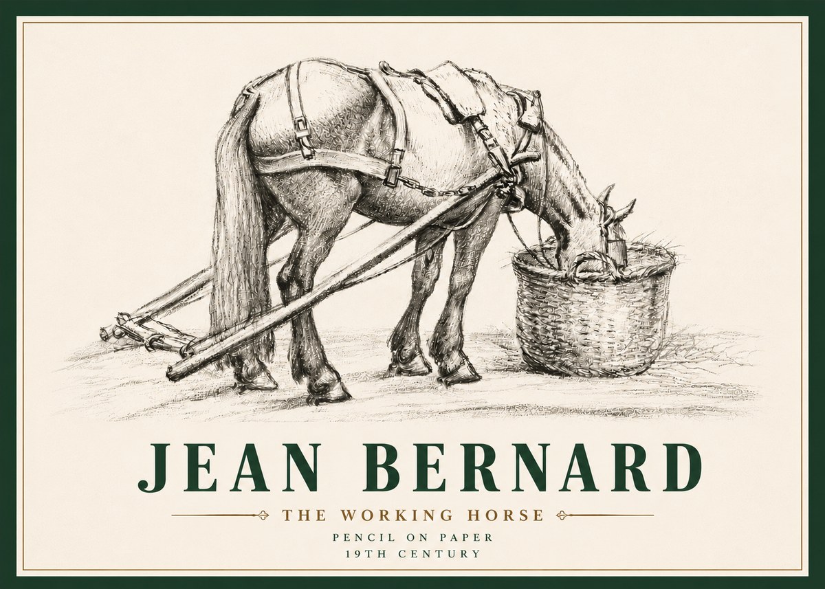 Jean Bernard The Working Horse No6 - Poszter