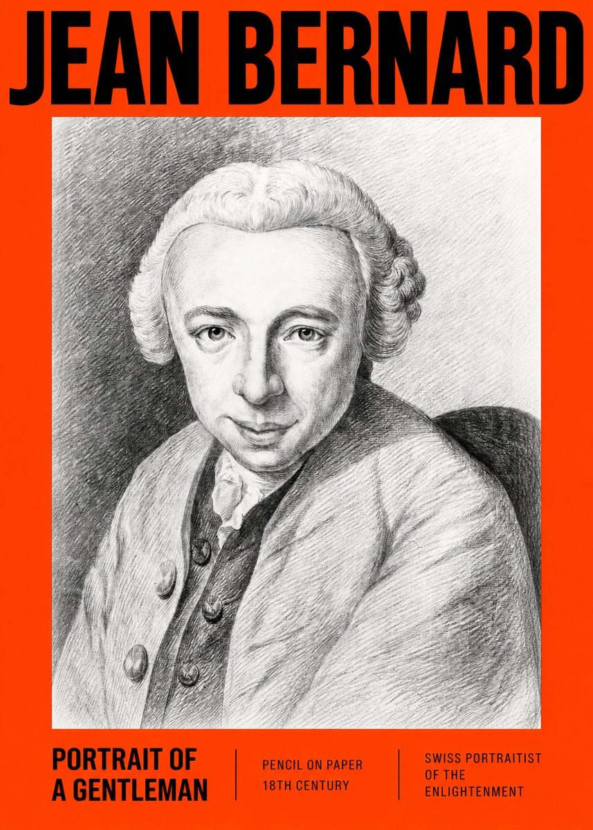Jean Bernard Portrait of a Gentleman I No2 - Poszter