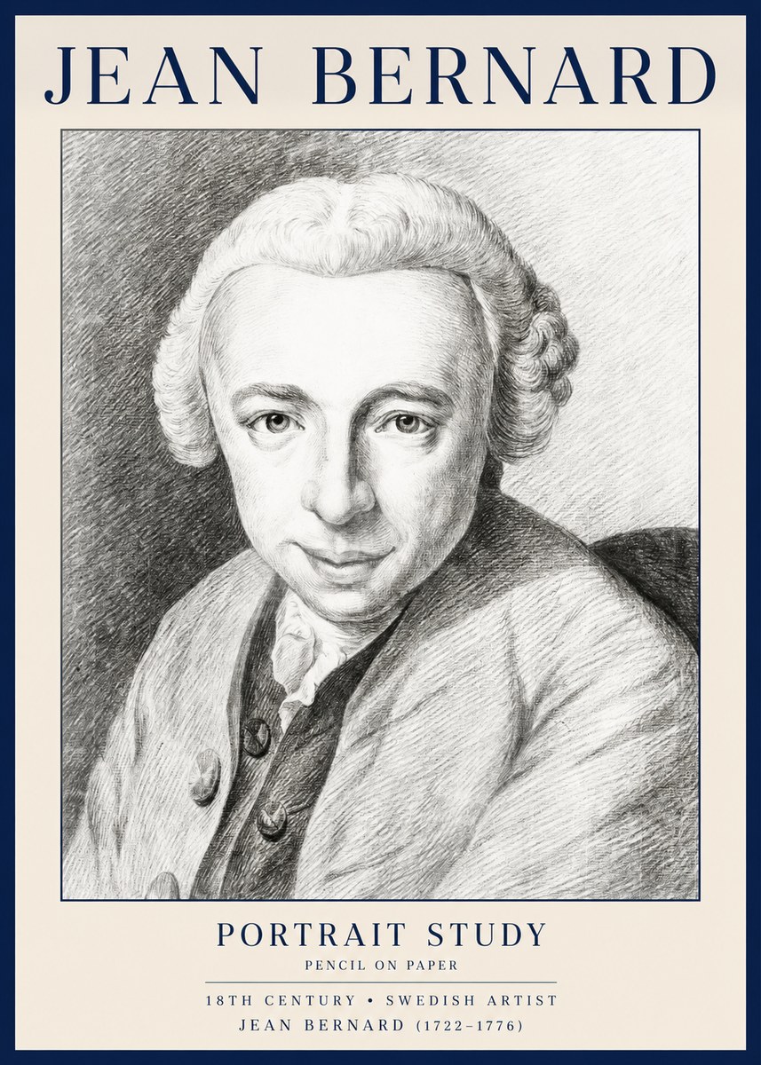 Jean Bernard Portrait of a Gentleman I No4 - Poszter