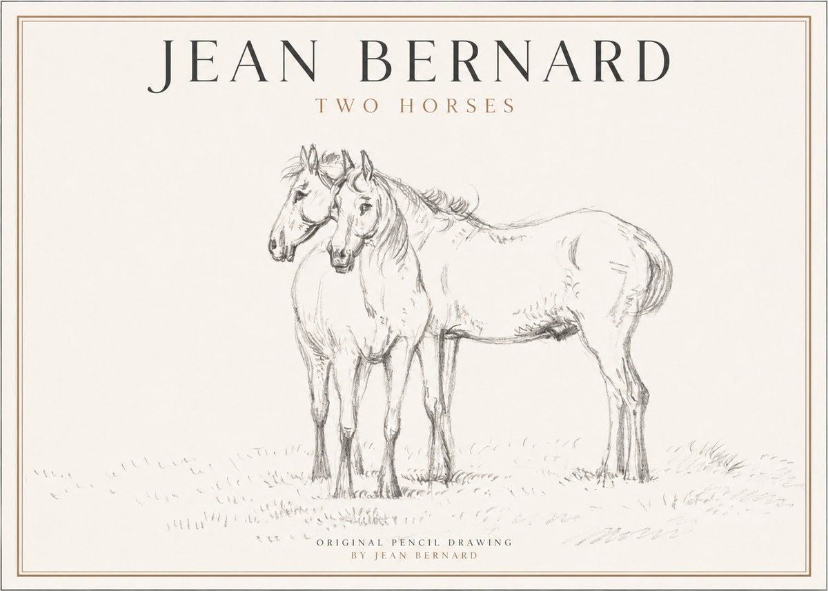Jean Bernard Two Horses I No1 - Poszter