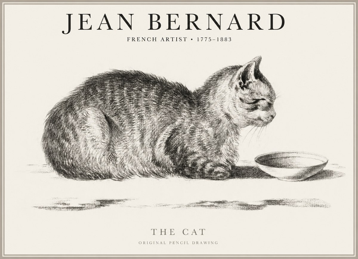 Jean Bernard The Cat No1 - Poszter