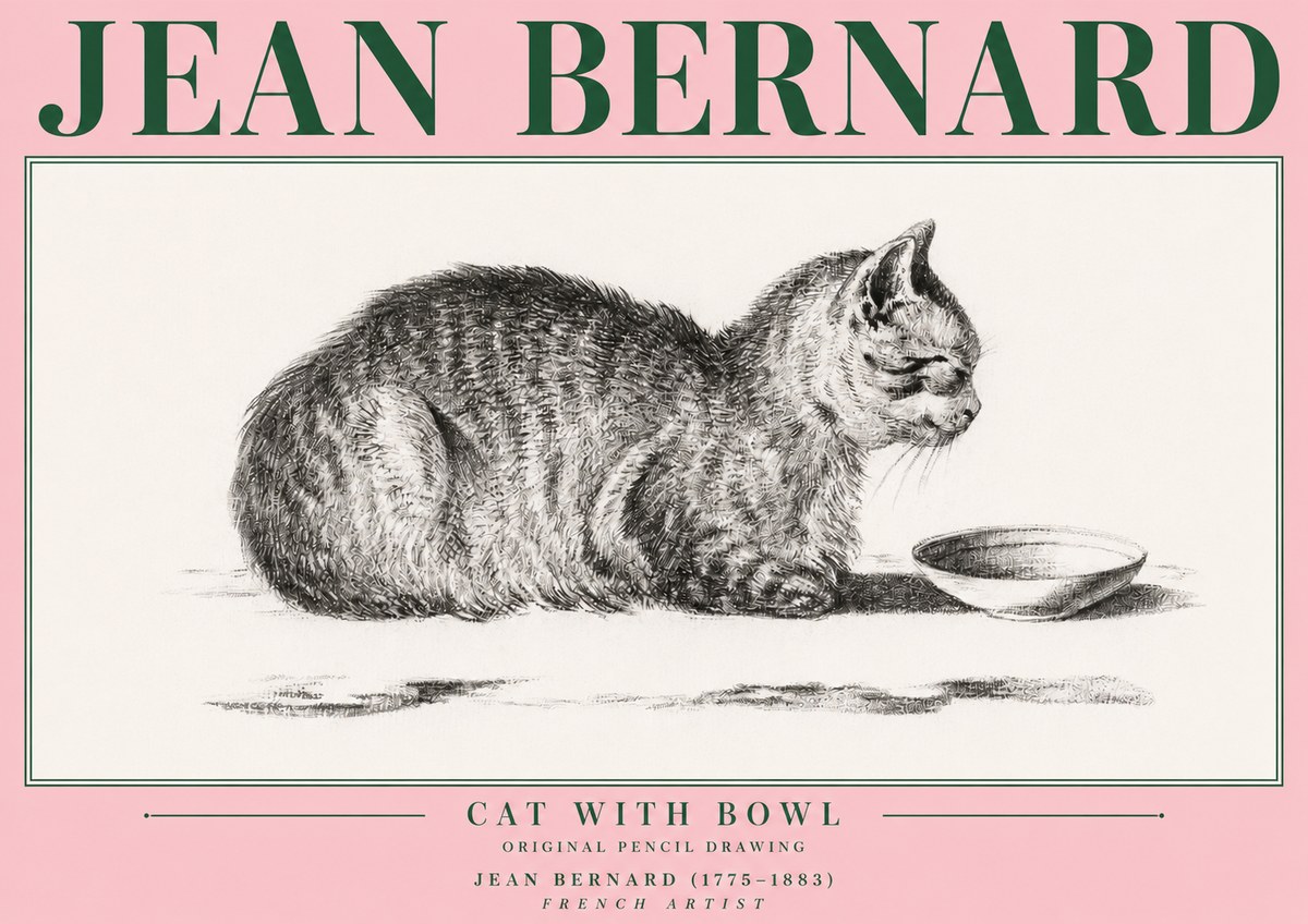 Jean Bernard The Cat No4 - Poszter
