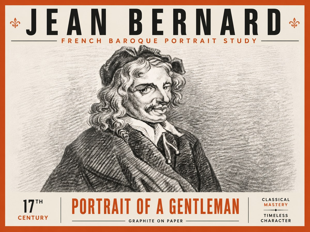 Jean Bernard Portrait of a Gentleman II No6 - Poszter