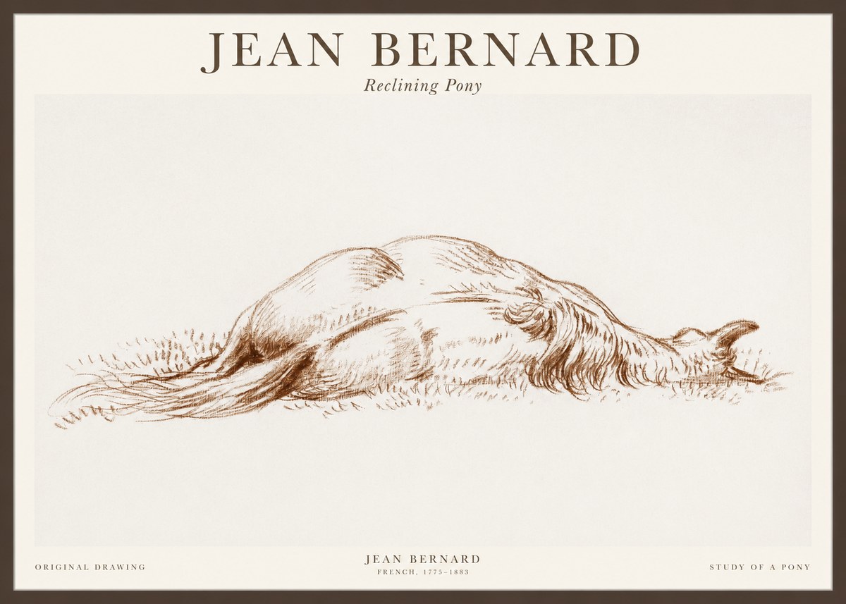 Jean Bernard Horse Study II No2 - Poszter