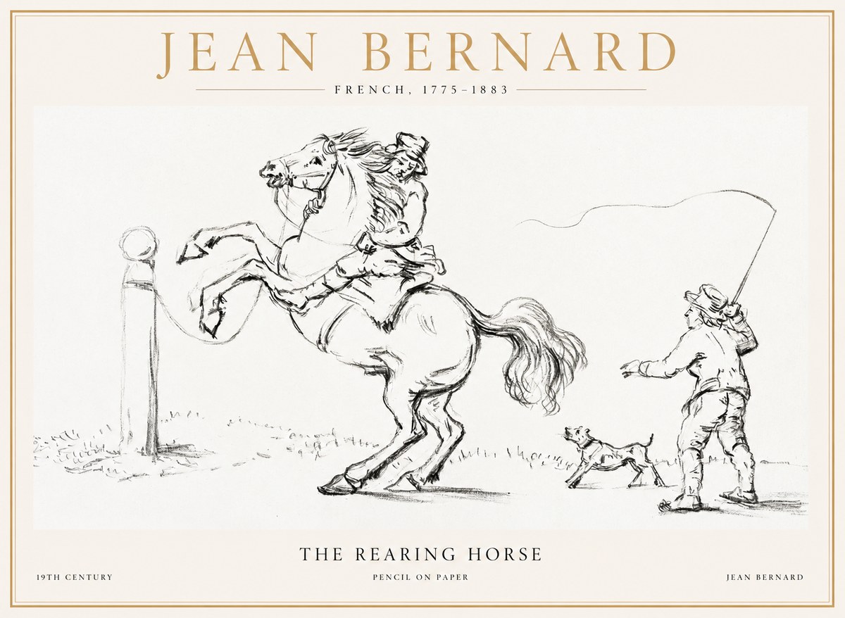 Jean Bernard The Rearing Horse I No1 - Poszter