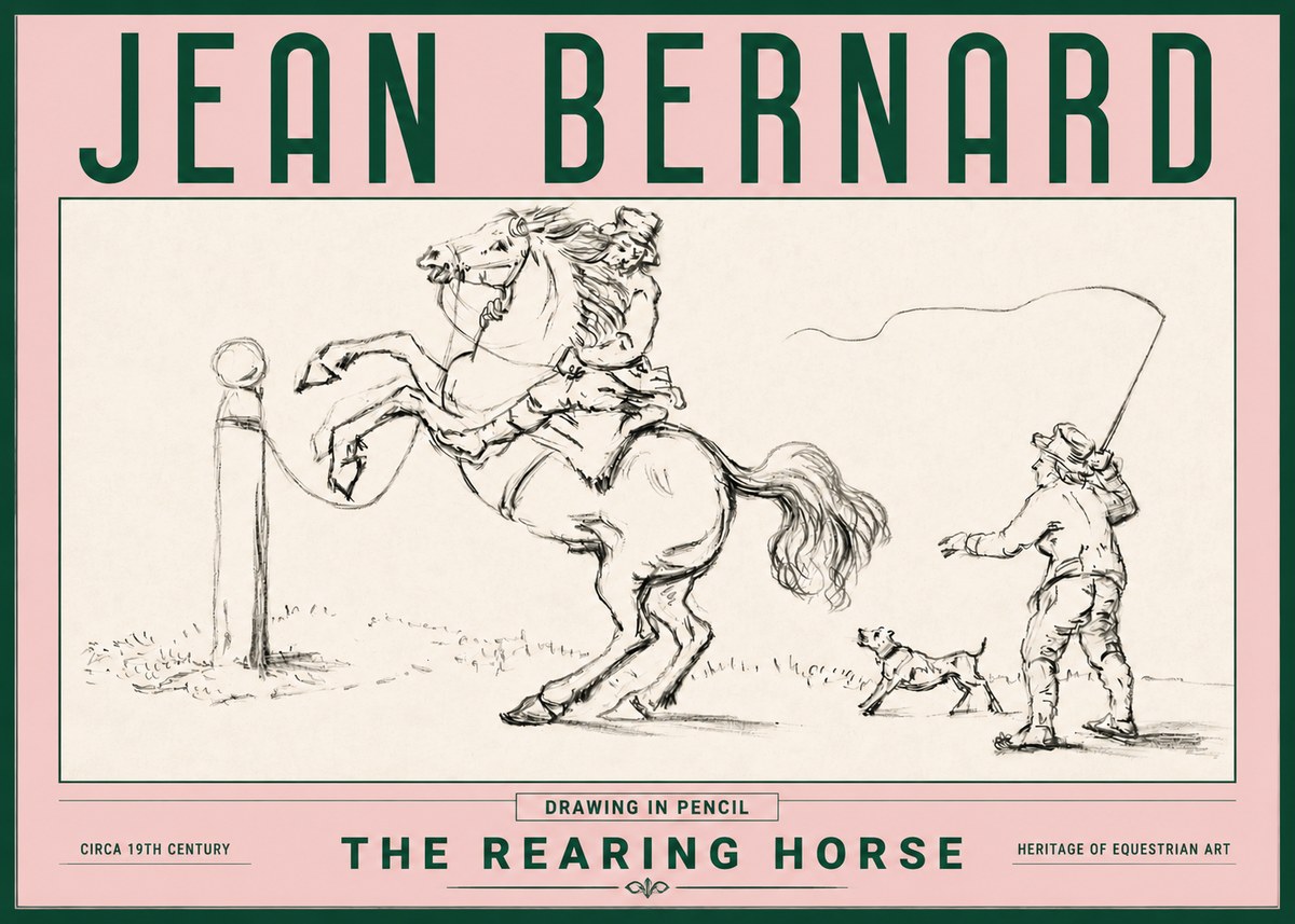 Jean Bernard The Rearing Horse I No4 - Poszter