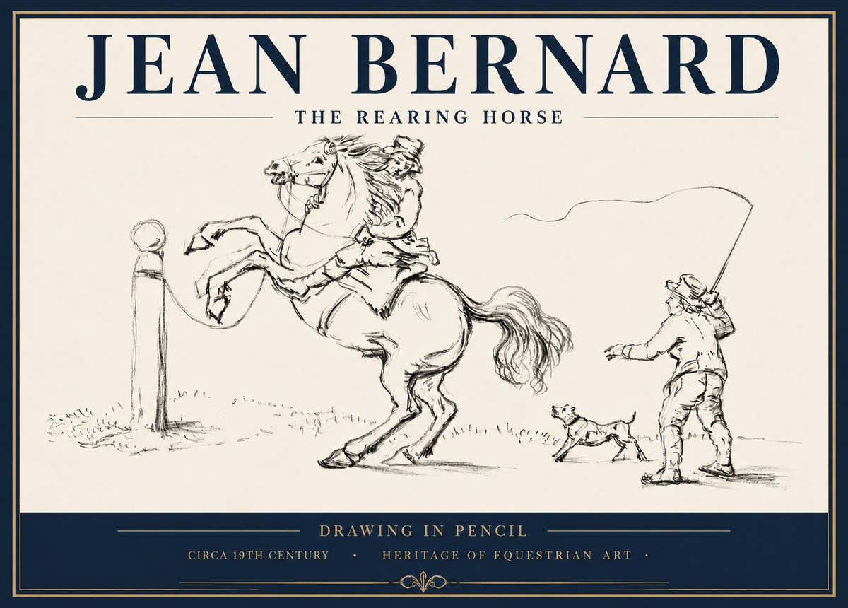 Jean Bernard The Rearing Horse I No5 - Poszter