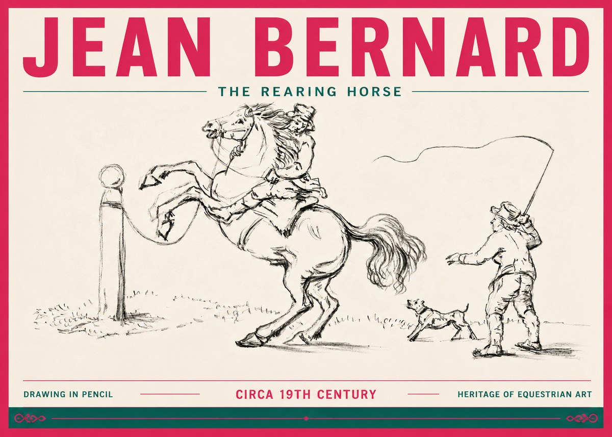 Jean Bernard The Rearing Horse I No6 - Poszter