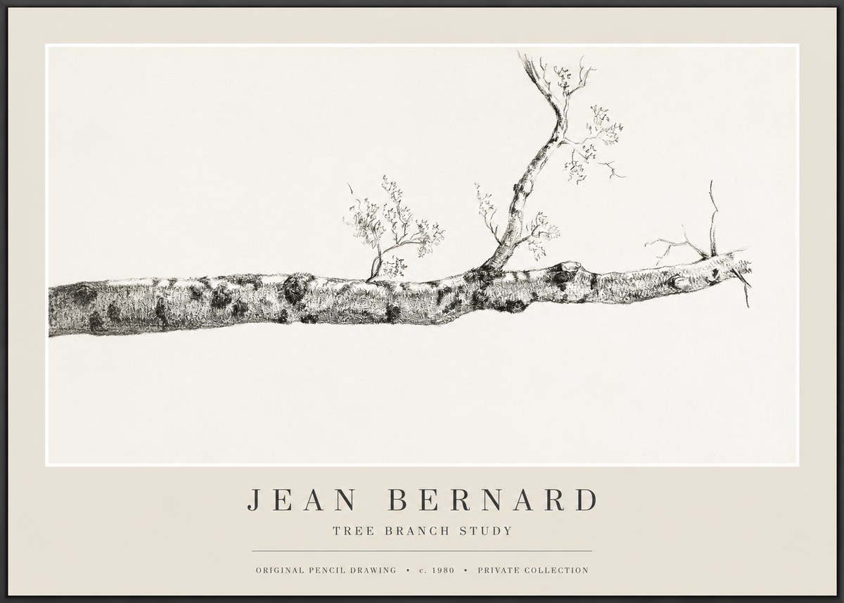 Jean Bernard Tree Branch Study No1 - Poszter