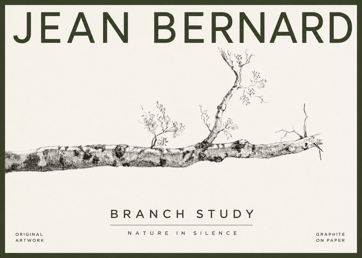 Jean Bernard Tree Branch Study No4 - Poszter