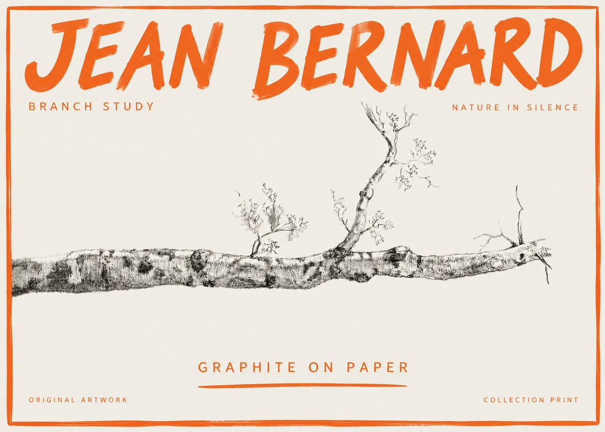Jean Bernard Tree Branch Study No5 - Poszter