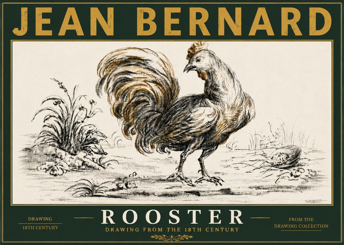 Jean Bernard Rooster No5 - Poszter