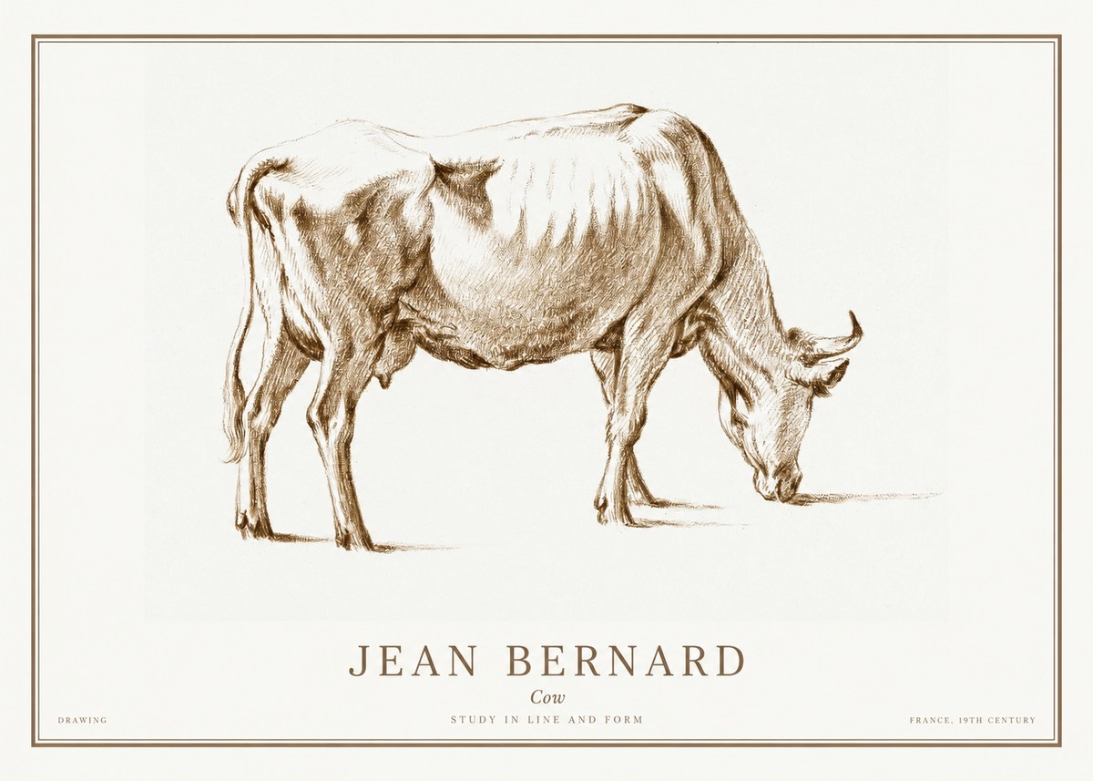 Jean Bernard Cow II No1 - Poszter
