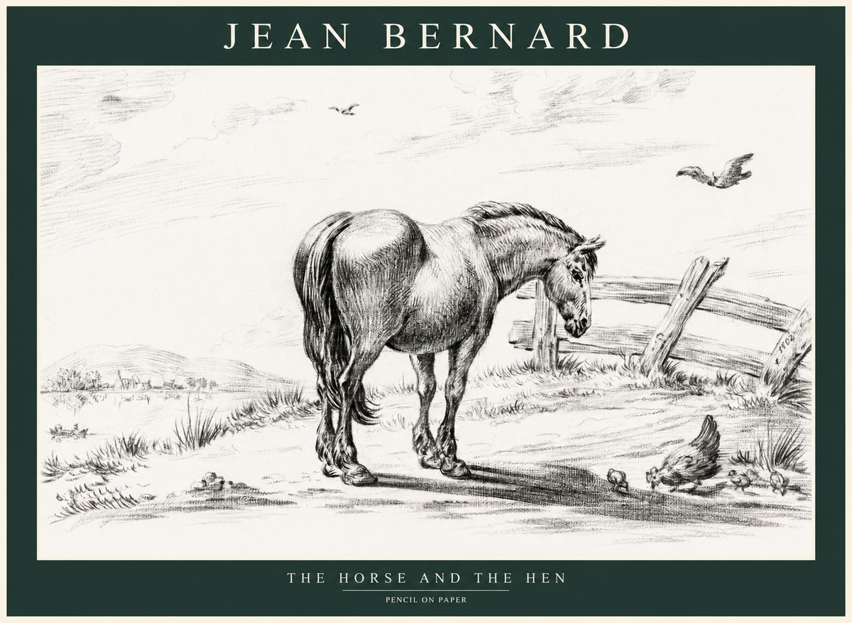 Jean Bernard Horse at the Fence No2 - Poszter
