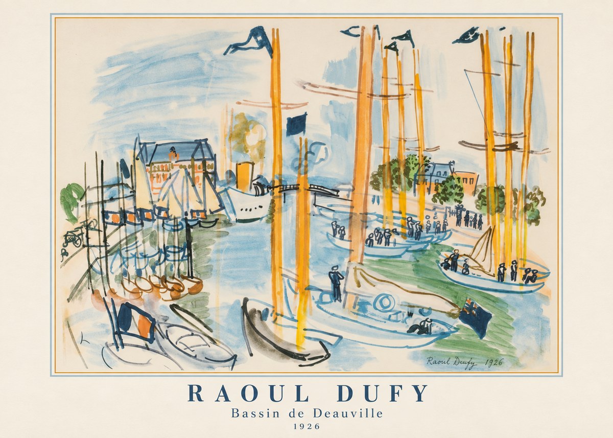 Raoul Dufy Bassin De Deauville No2 - Poszter