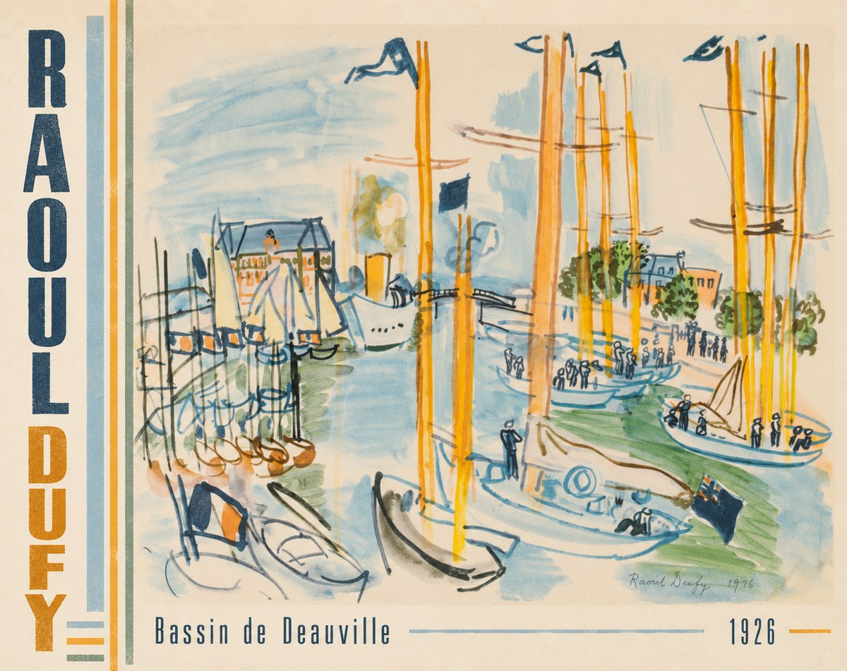 Raoul Dufy Bassin De Deauville No3 - Poszter