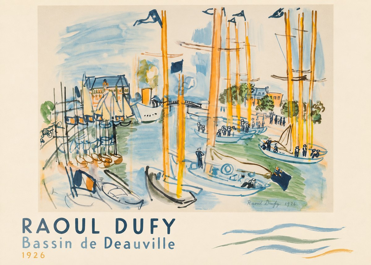 Raoul Dufy Bassin De Deauville No5 - Poszter