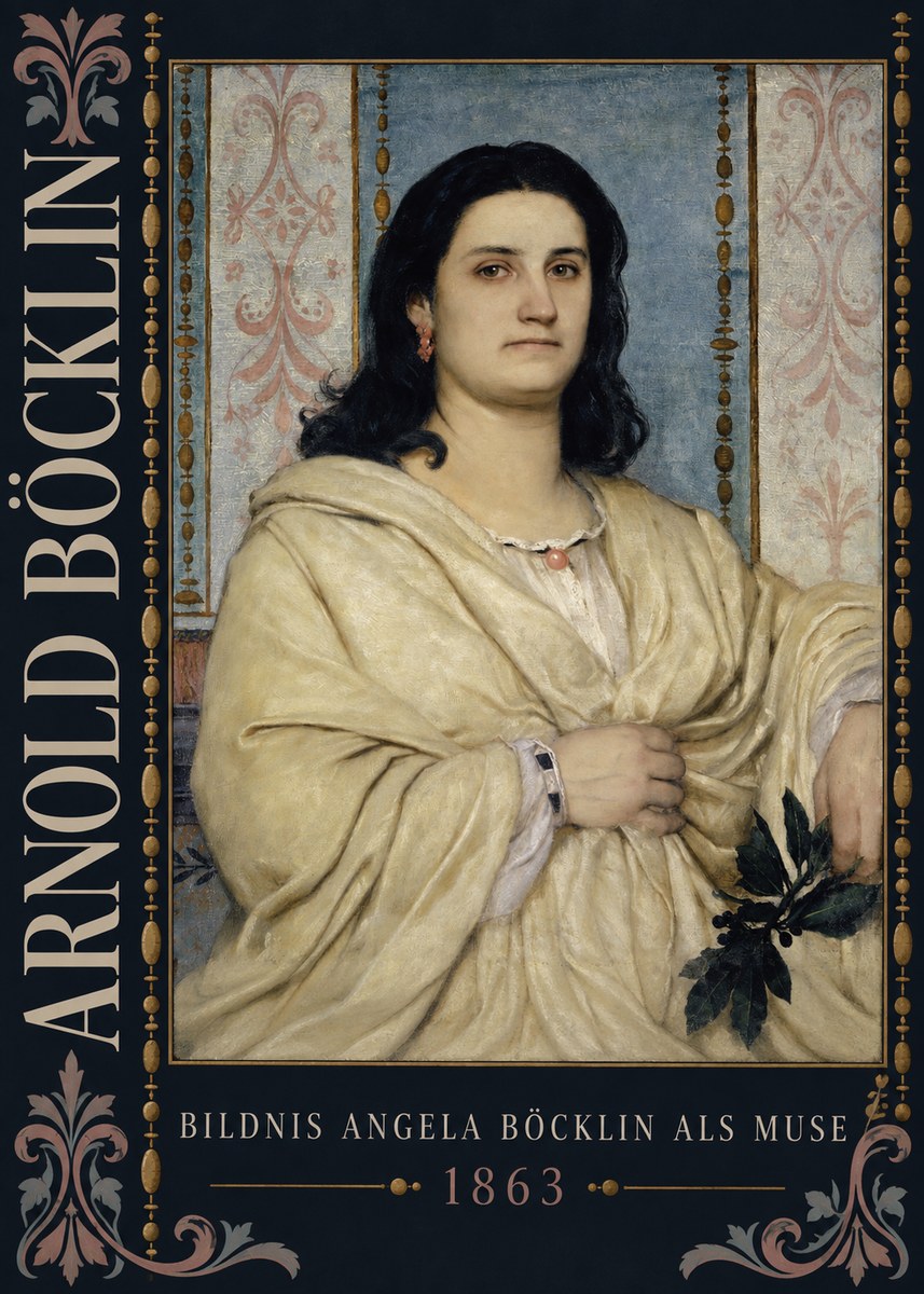 Arnold Böcklin Bildnis Angela Böcklin Als Muse No5 - Poszter