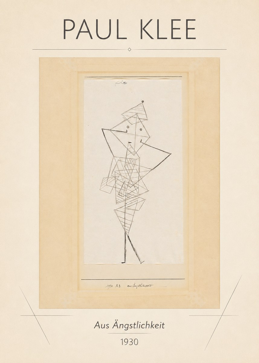 Paul Klee Aus Ängstlichkeit No1 - Poszter