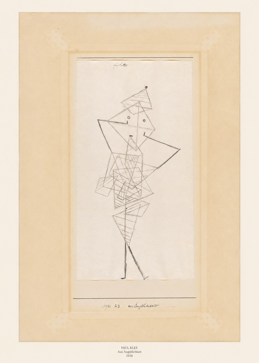 Paul Klee Aus Ängstlichkeit No6 - Poszter