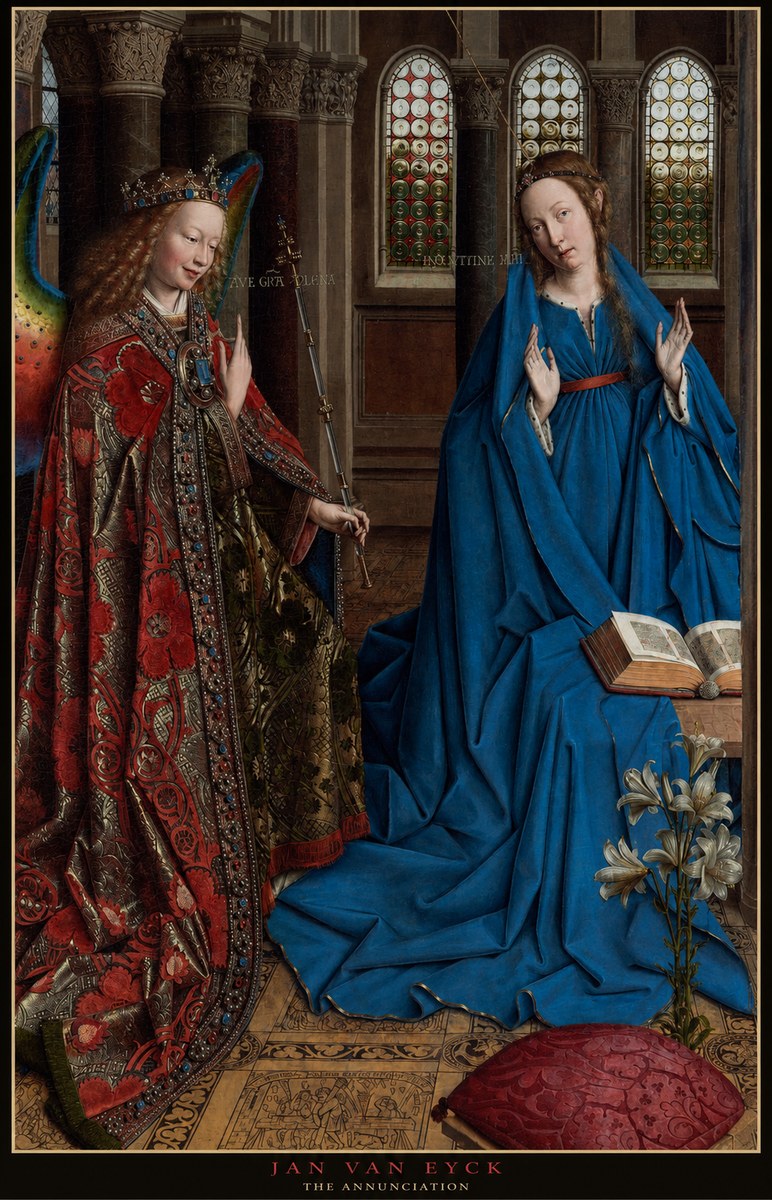 Jan van Eyck The Annunciation I No6 - Poszter