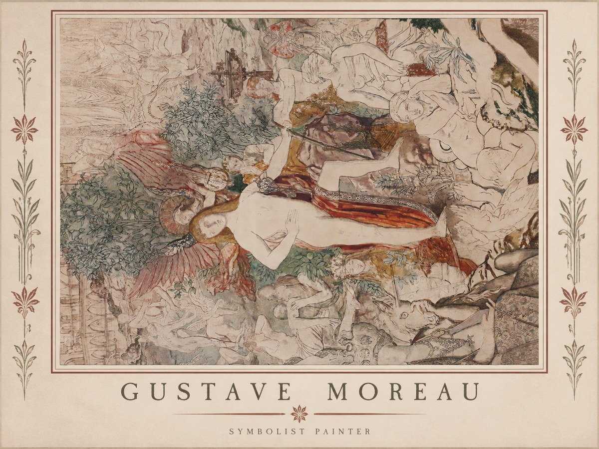 Gustave Moreau Adam and Eve No1 - Poszter