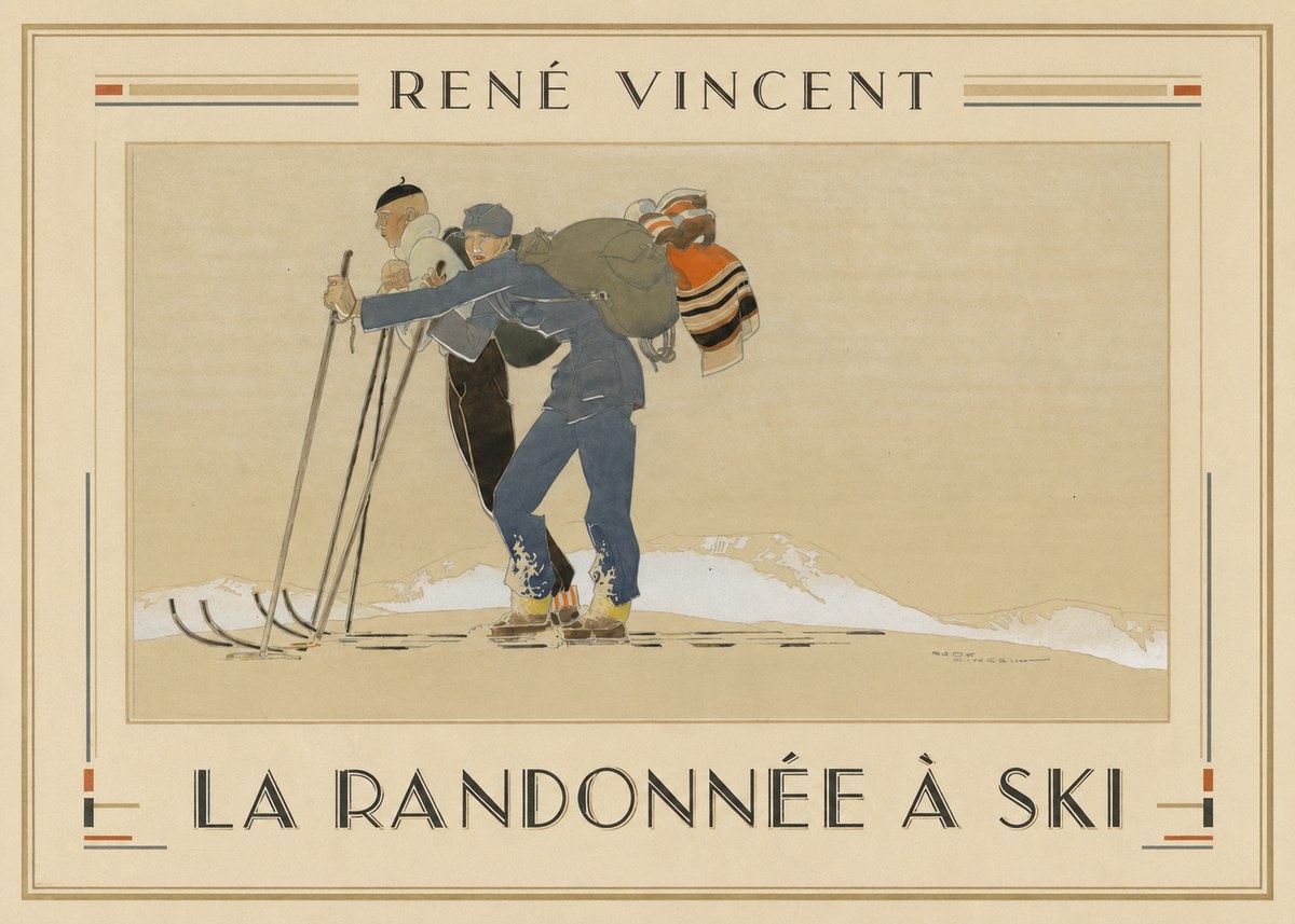 René Vincent La Randonnée À Ski No1 - Poszter