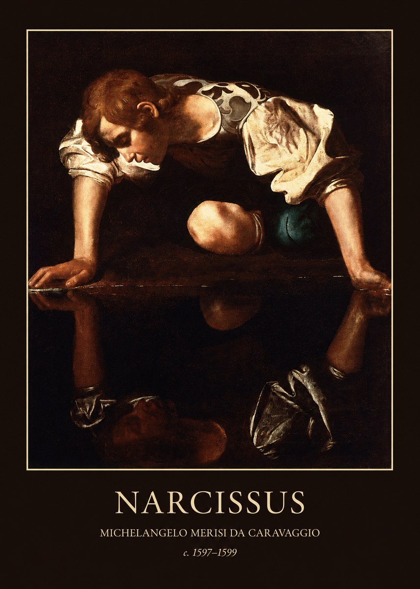 Michelangelo Merisi da Caravaggio Narcissus I No3 - Poszter