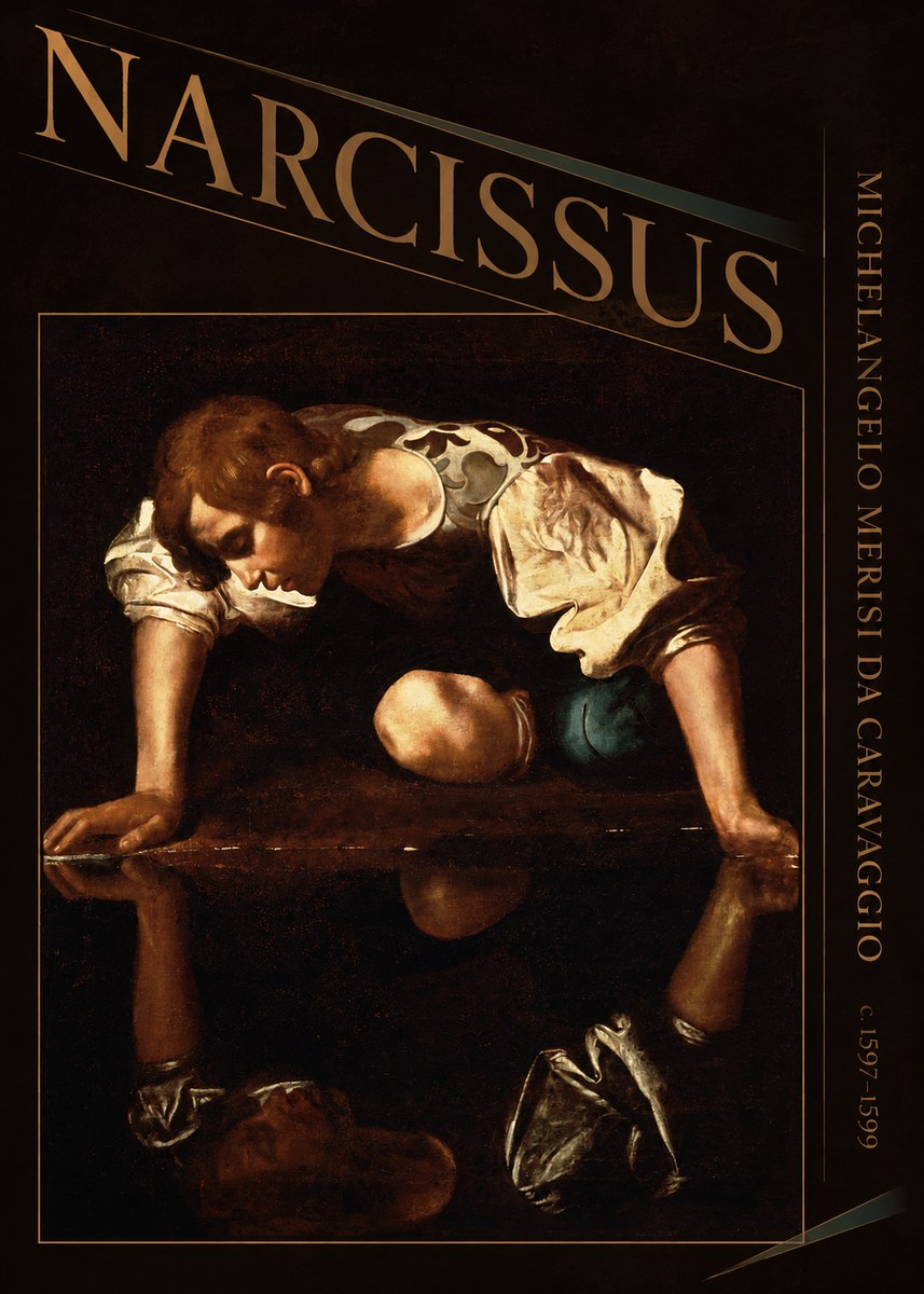 Michelangelo Merisi da Caravaggio Narcissus I No4 - Poszter