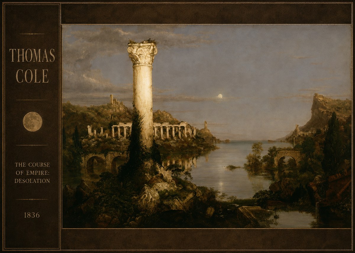 Thomas Cole The Course of Empire: Desolation No2 - Poszter