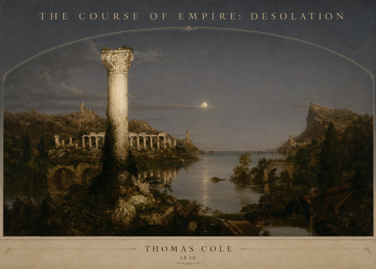 Thomas Cole The Course of Empire: Desolation No3 - Poszter