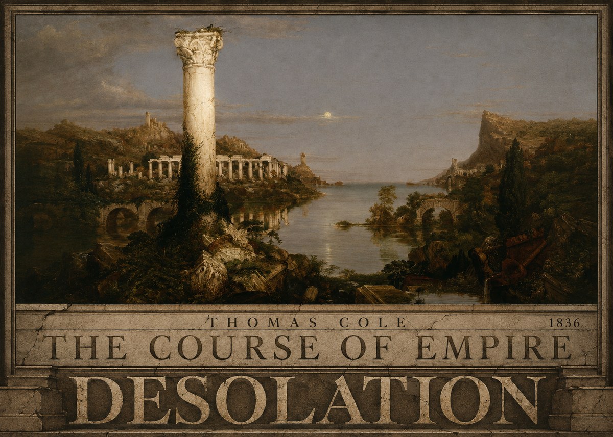 Thomas Cole The Course of Empire: Desolation No4 - Poszter