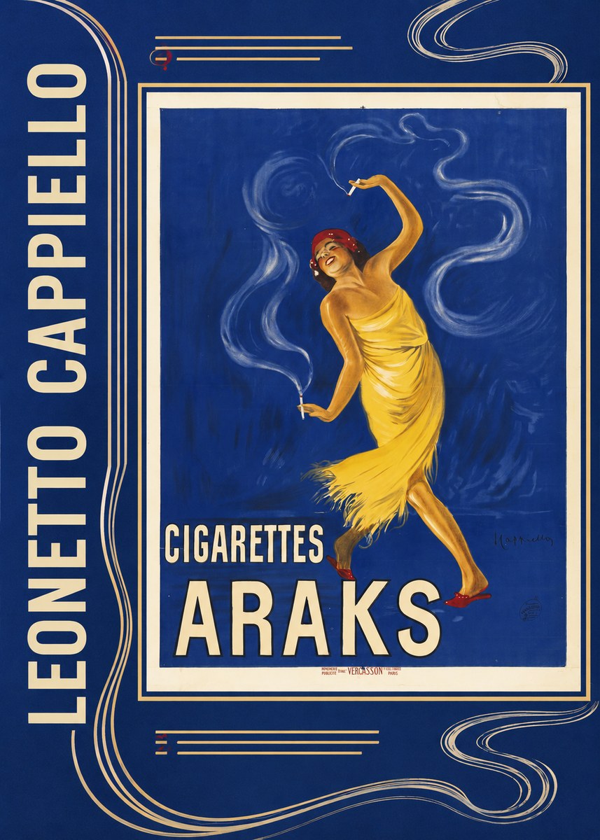 Leonetto Cappiello Cigarettes Araks No2 - Poszter