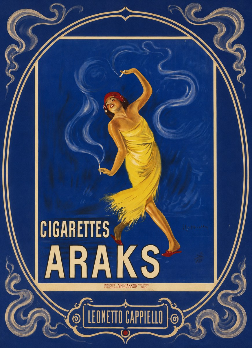Leonetto Cappiello Cigarettes Araks No4 - Poszter