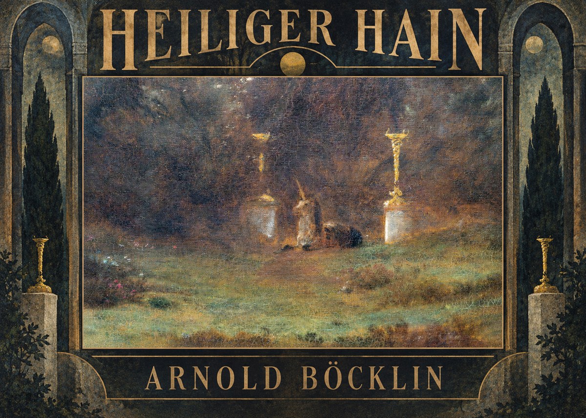 Arnold Böcklin Heiliger Hain No5 - Poszter