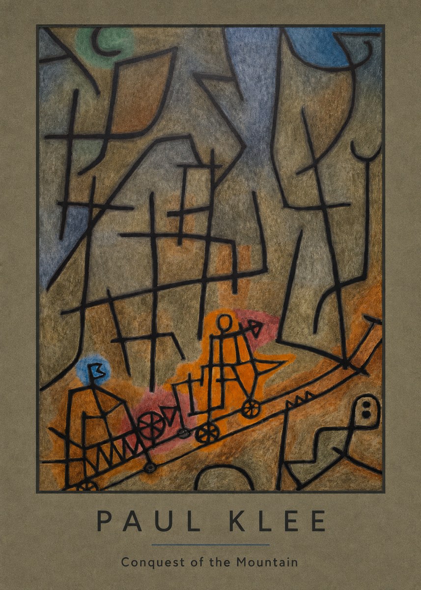 Paul Klee Conquest of the Mountain I No3 - Poszter