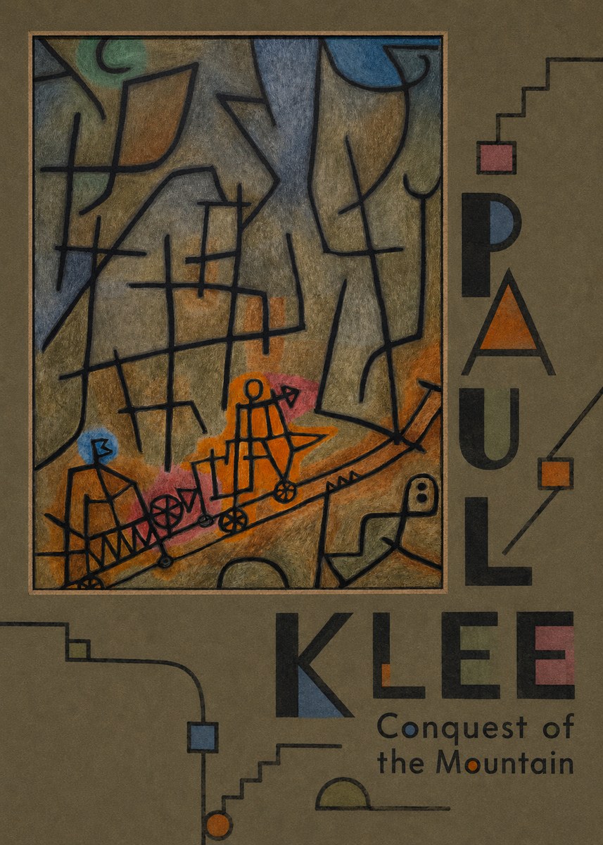 Paul Klee Conquest of the Mountain I No4 - Poszter