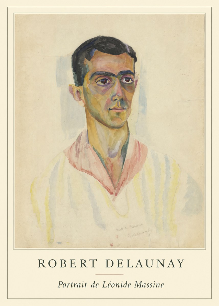 Robert Delaunay Portrait De Léonide Massine No4 - Poszter