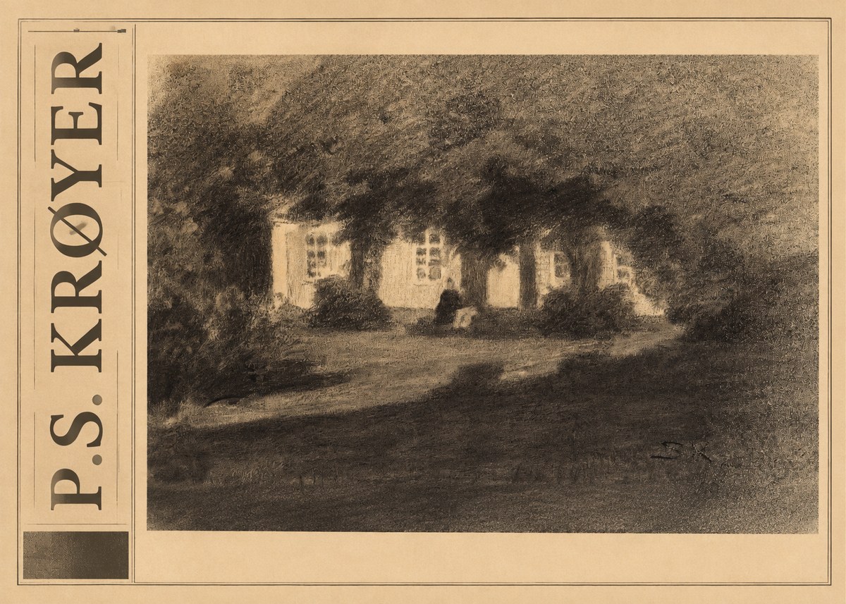P.S. Krøyer Fra Krøyers Hus Og Have I Skagen No3 - Poszter