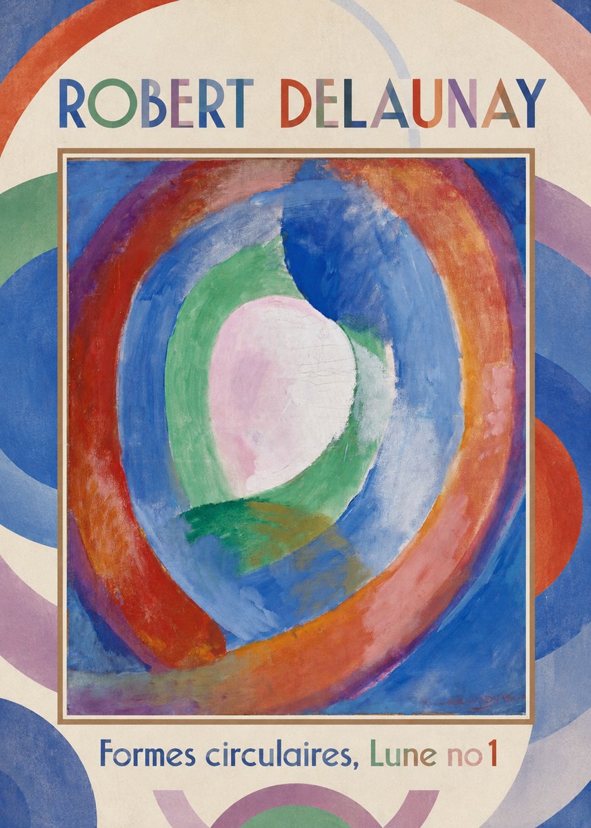Robert Delaunay Formes Circulaires, Lune No 1 No1 - Poszter