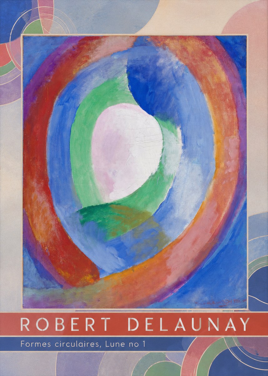 Robert Delaunay Formes Circulaires, Lune No 1 No6 - Poszter