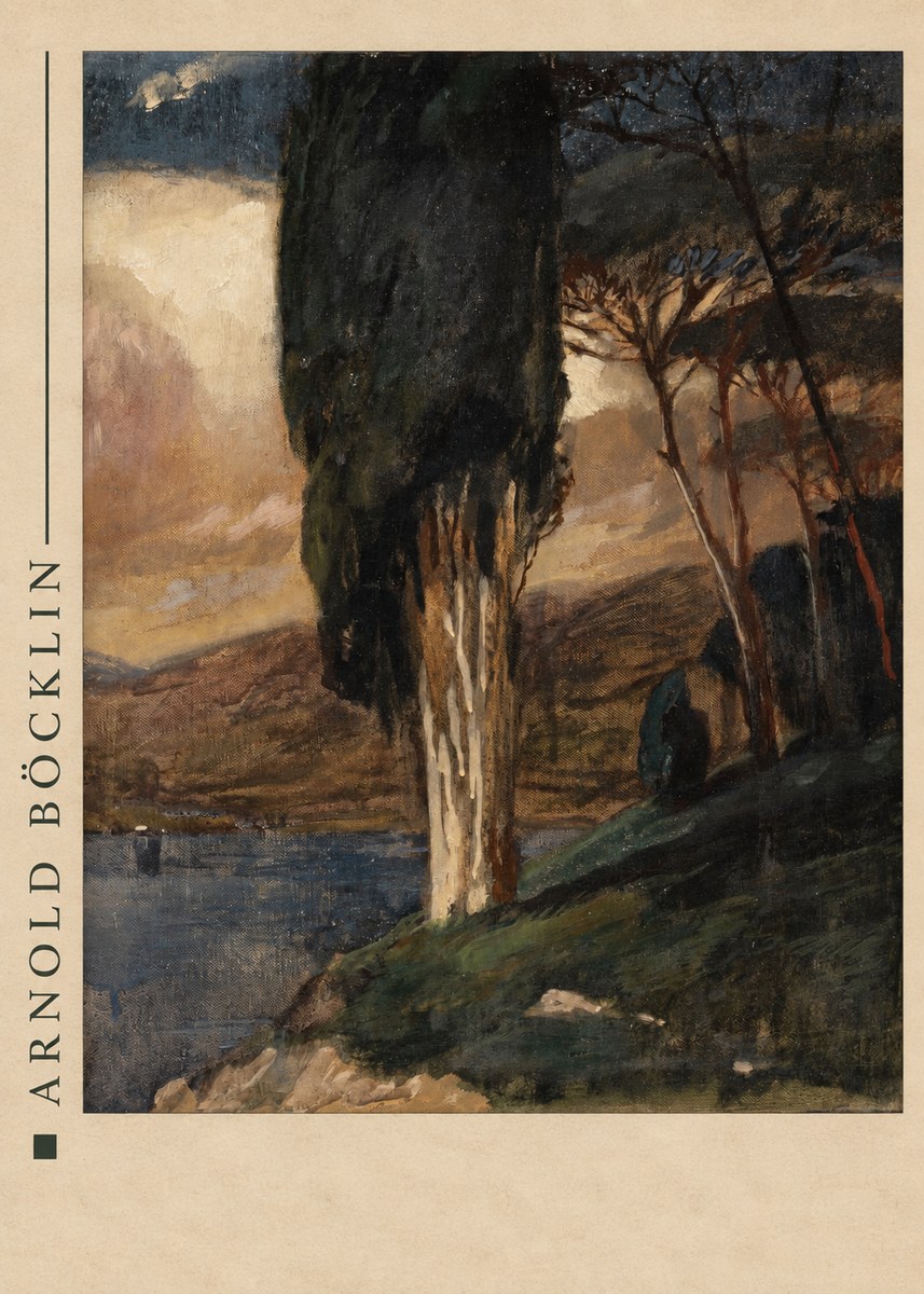 Arnold Böcklin Villa by the Sea II No4 - Poszter