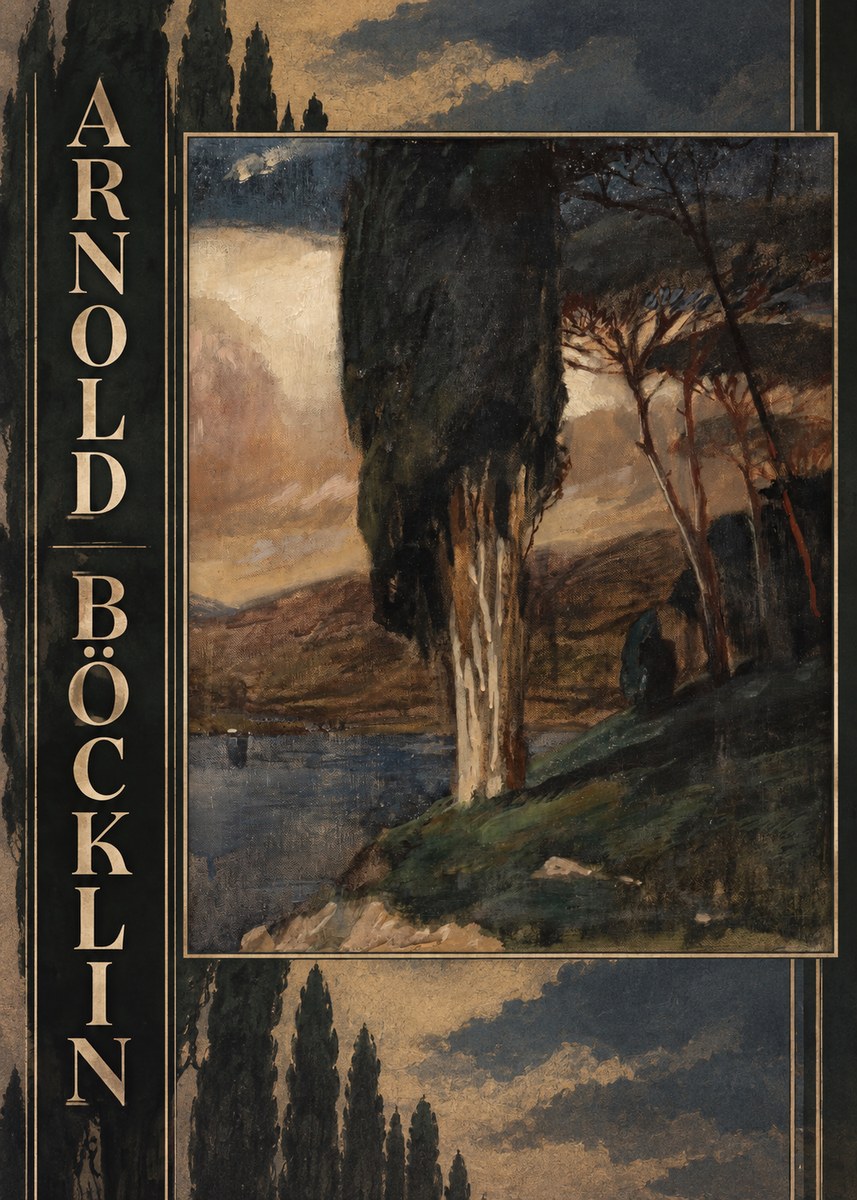 Arnold Böcklin Villa by the Sea II No5 - Poszter