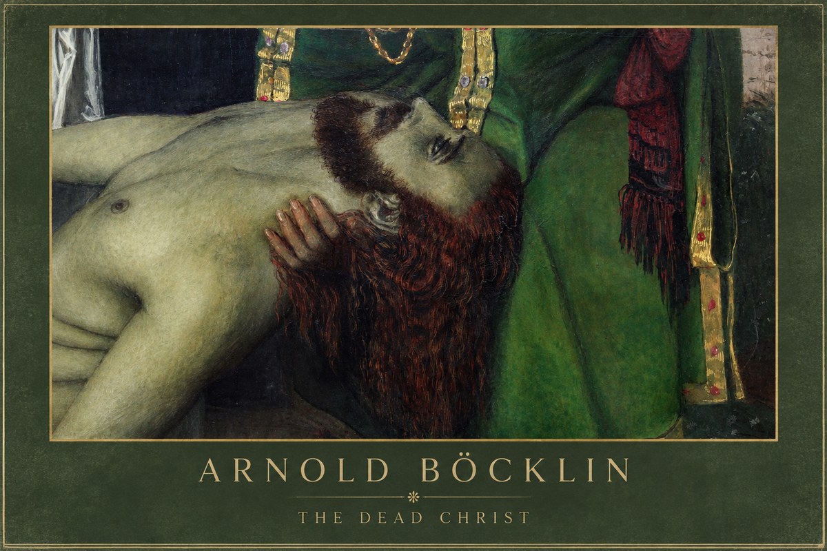 Arnold Böcklin The Dead Christ No1 - Poszter