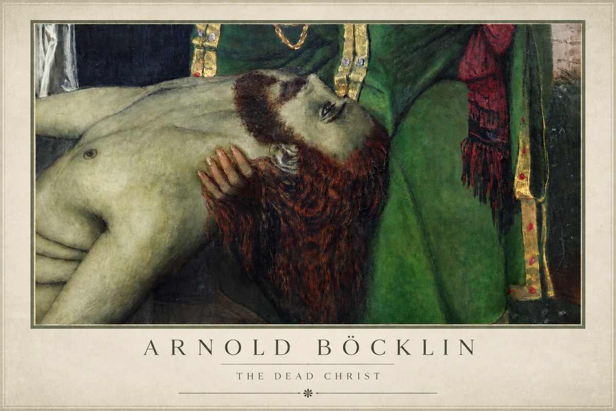Arnold Böcklin The Dead Christ No4 - Poszter