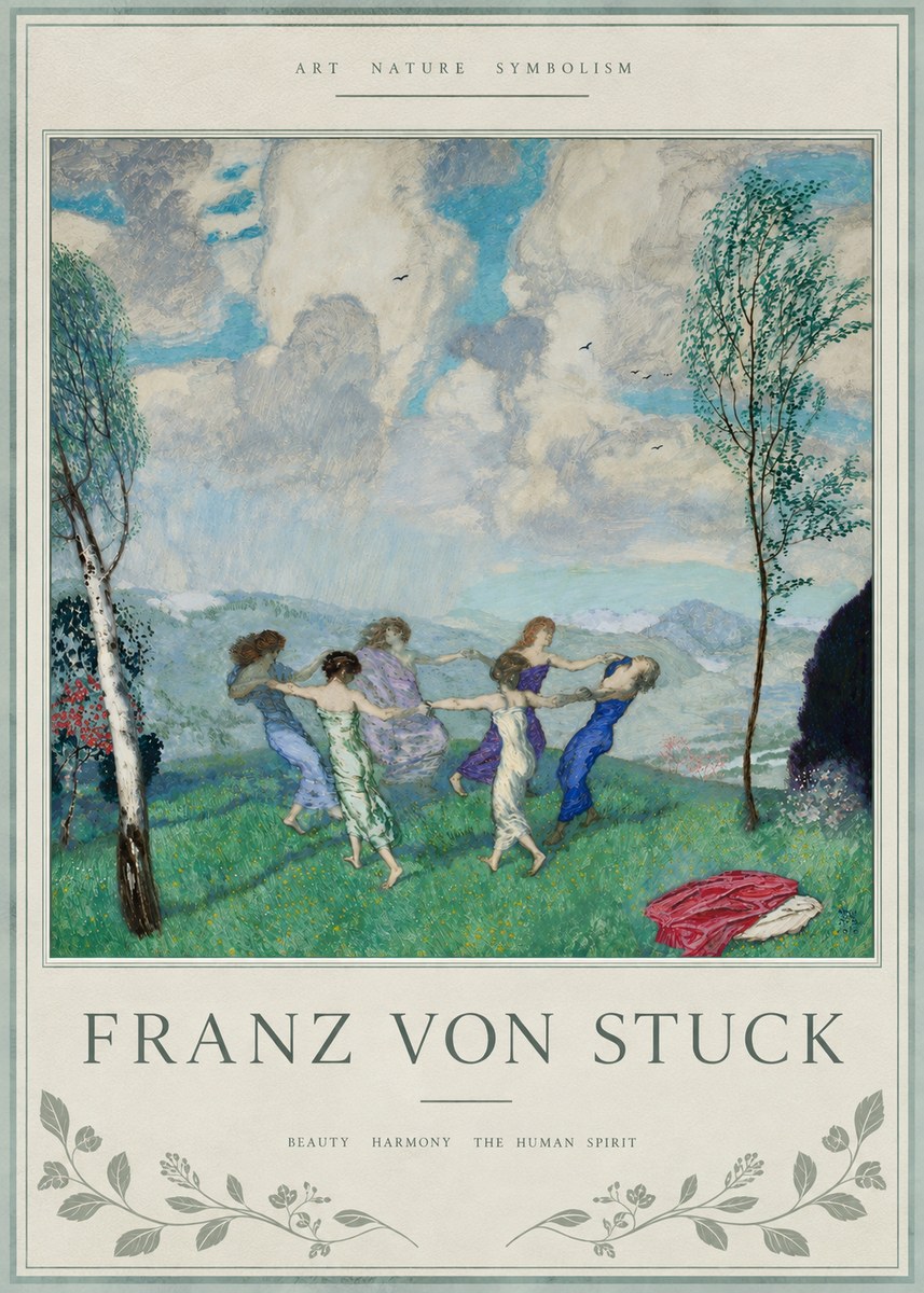 Franz von Stuck Spring Dance No4 - Poszter