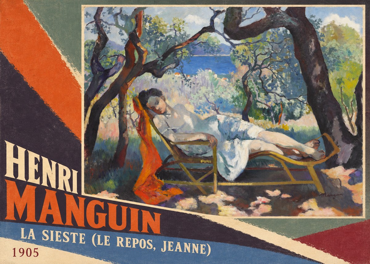 Henri Manguin La Sieste (Le Repos, Jeanne) No5 - Poszter