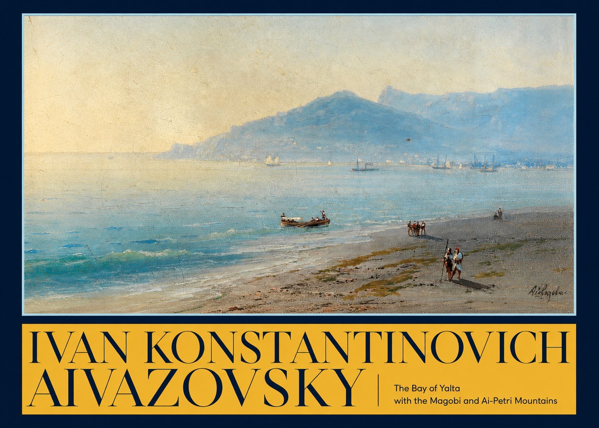 Ivan Konstantinovich Aivazovsky The Bay of Yalta with the Magobi and Ai-petri Mountains No6 - Poszter