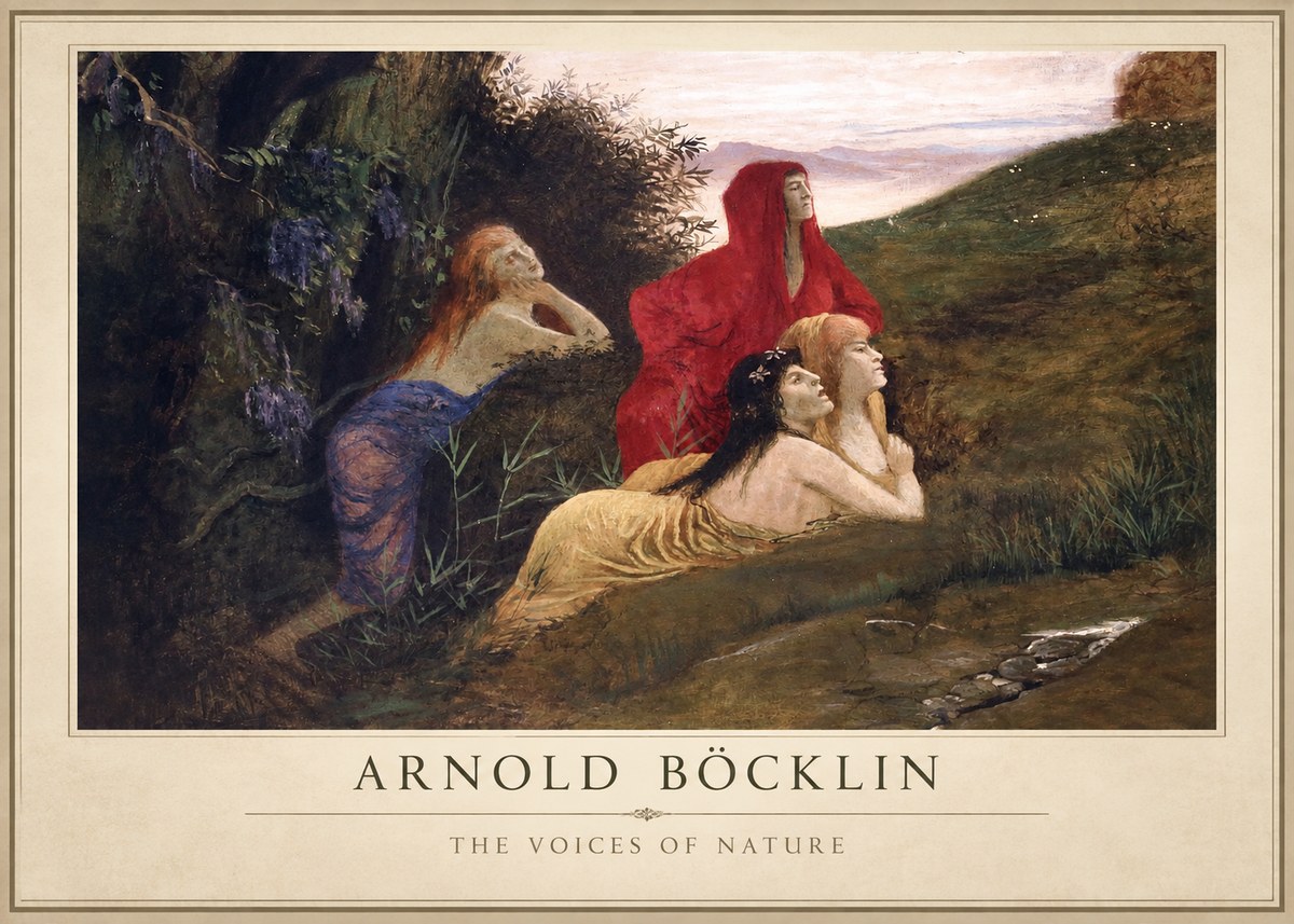 Arnold Böcklin The Voices of Nature No1 - Poszter