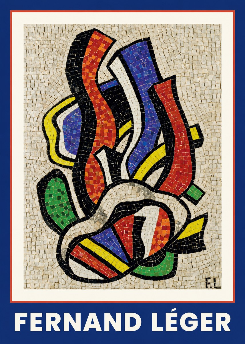 Fernand Léger Abstract Mosaic No1 - Poszter